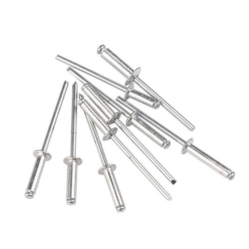 Standard Blindnieten Flachkopf Ø2,4 bis 6.4mm in Alu/Stahl Popnieten Nieten Niet - Bild 10 von 66