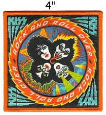 KISS - FACES LOGO - EMBROIDERED PATCH - BRAND NEW - MUSIC BAND 4627 iron-on