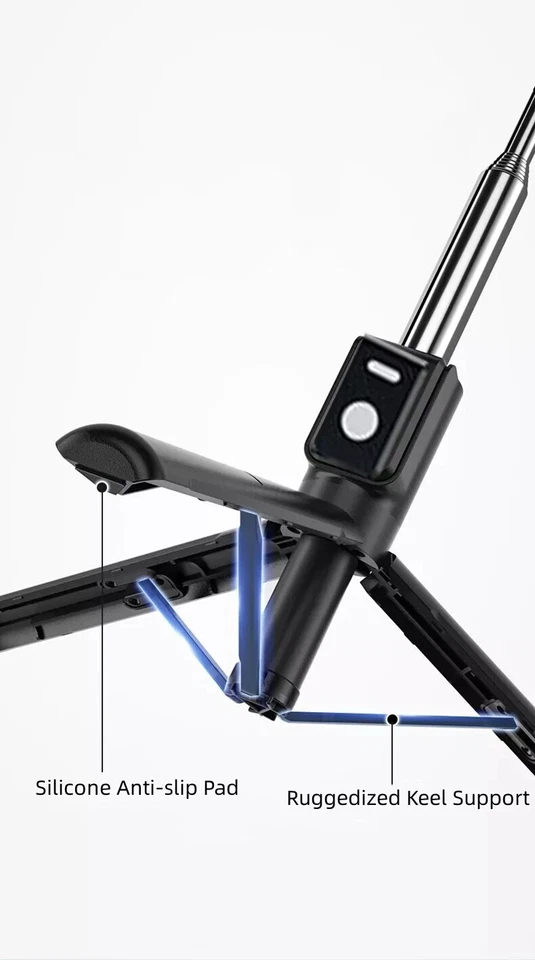 Selfie Stick, 6 in 1 Bluetooth Tripod, Extendable and Portable Selfie stick. - Image 2 of 4