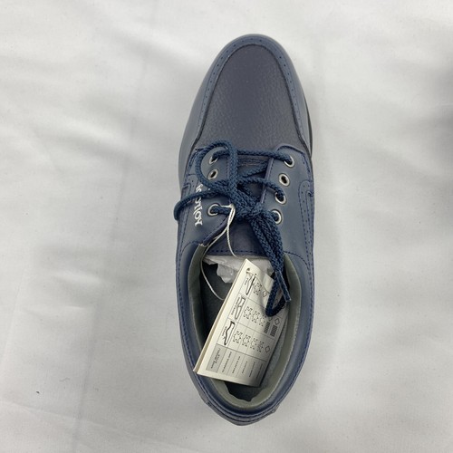 VINTAGE Footjoy Greenjoys Navy Blue Womens Size UK 4 with Metal Spikes - Picture 11 of 12