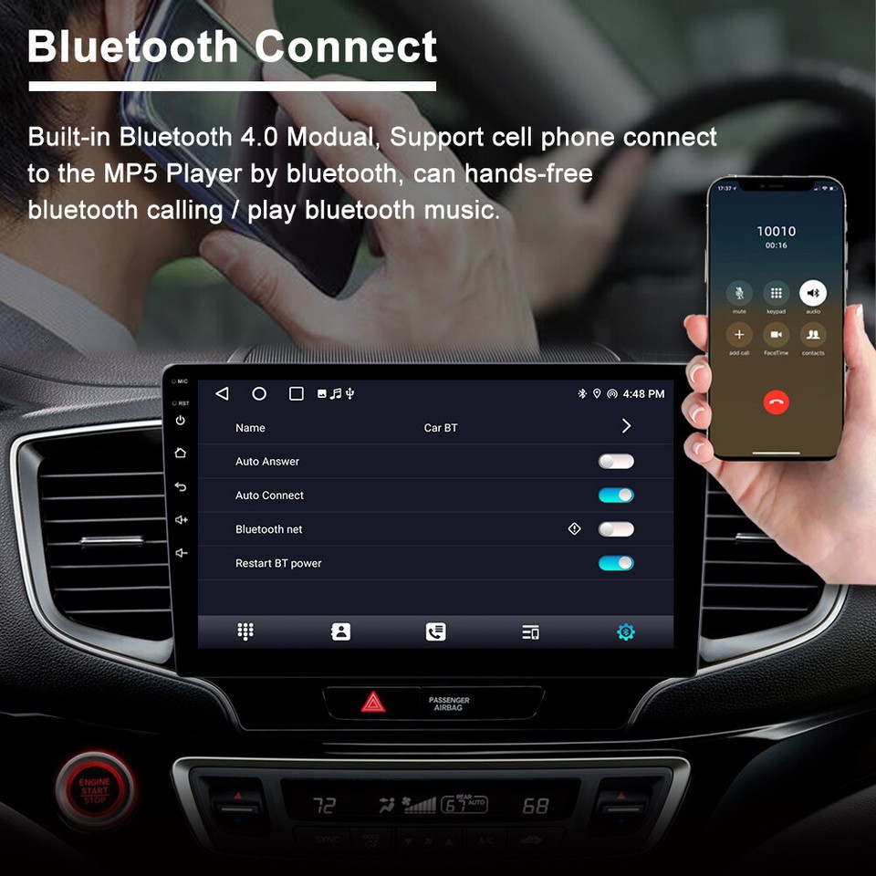 Autoradio Android 10 Pouces Pour Toyota Aygo / Peugeot 107 / Citroën C1 (2005-2014) – CarPlay & Android Auto Sans Fil