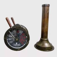 Antico telegrafo ordine motore nave in ottone vintage decorazione marittima d...