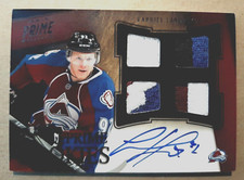 GABRIEL LANDESKOG ROOKIE 01/10 AUTO 2011-12 PANINI PRIME QUAB PATCH BLACK PRIME