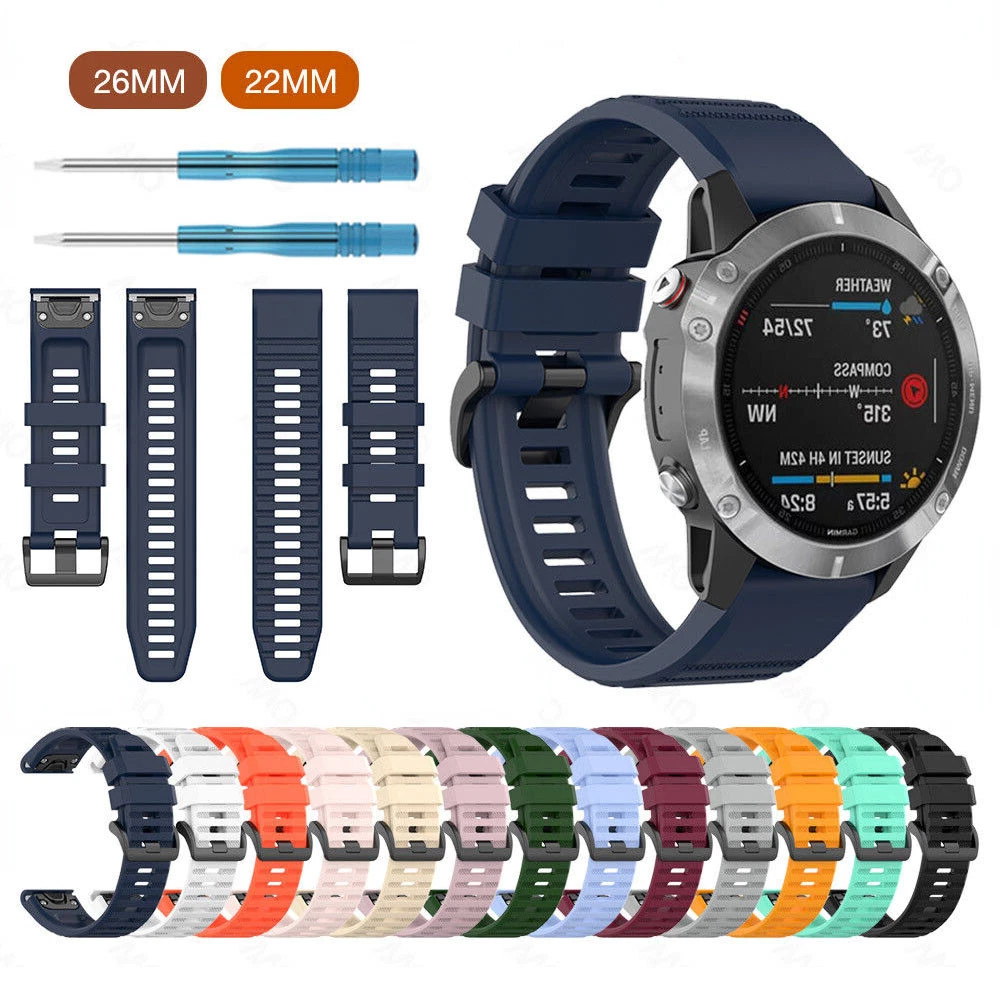 Bracelet Garmin fenix 7s 7x 7, bracelet garmin fenix 6s 6x 6, bracelet  garmin fenix 5s 5, Fenix 7X 26 mm, Fenix 7S 20 mm, Fenix 7 22 mm, bracelet  garmin 20 mm -  France