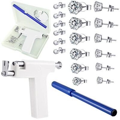 Kit de herramientas para perforación de orejas, nariz, ombligo, labio