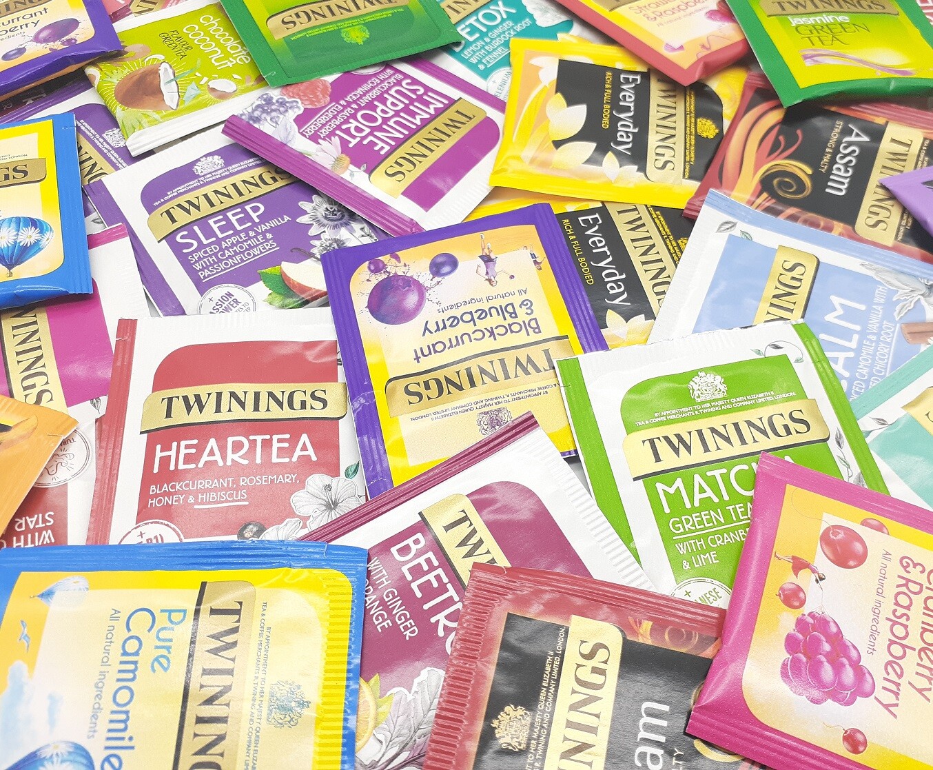 Twinings Individually Wrapped Enveloped Tagged Tea Bags Popular Mixed