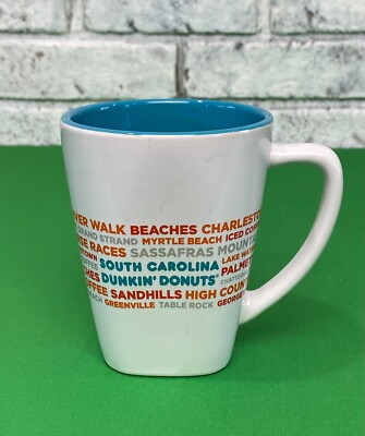 12oz Dunkin Donuts Ceramic Coffee Mug South Carolina Runs On Dunkin' Donuts 2017
