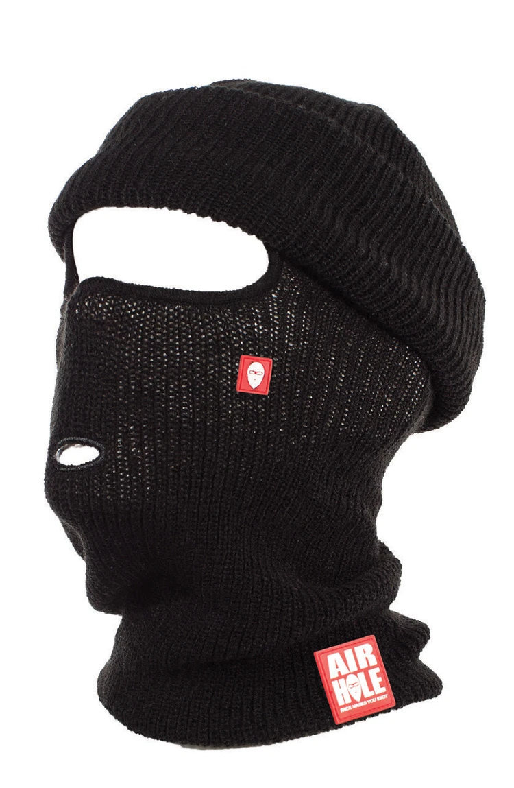 NEW WITH TAGS Airhole Unisex B4 BEANIECLAVA FACEMASK BLACK LIMITED RELEASE OSFA