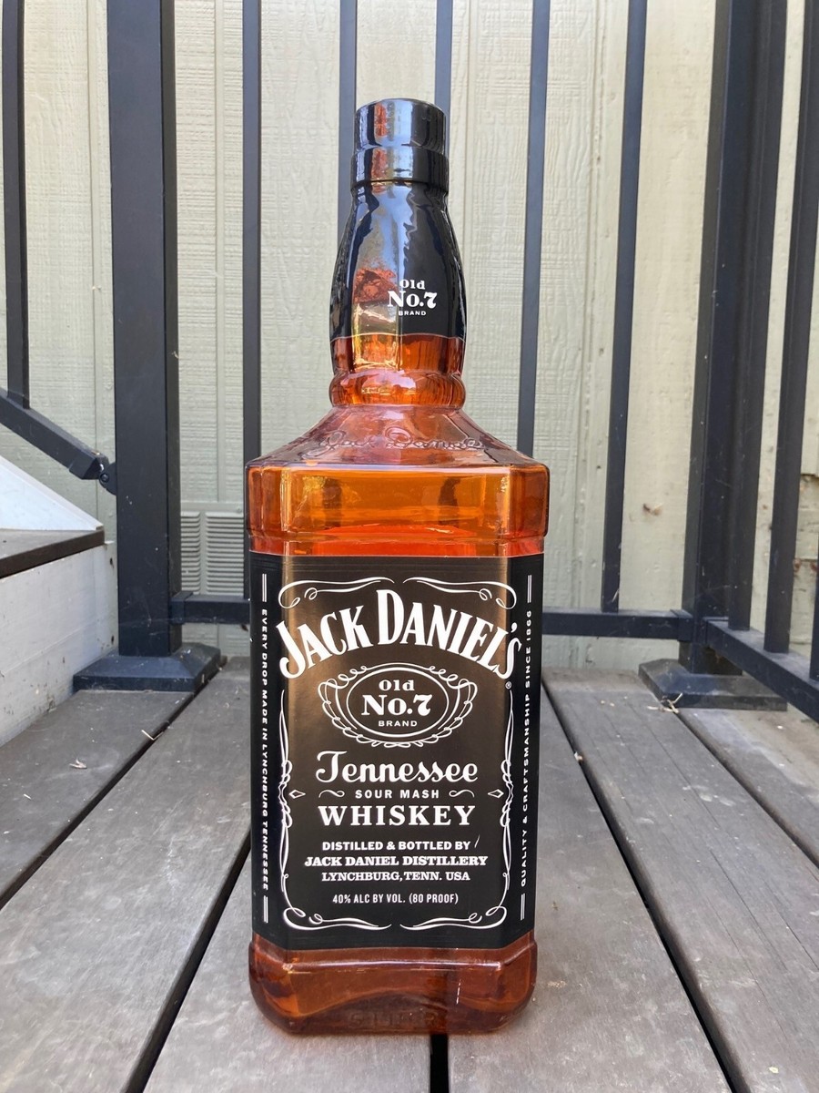 Jack Daniels 19” tall bar display empty glass bottle. Official | eBay