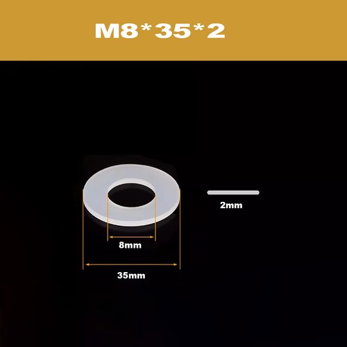 White Silicone Gasket/Waterproof And High-Temperature Sealing Element M2-M20 - Picture 41 of 66