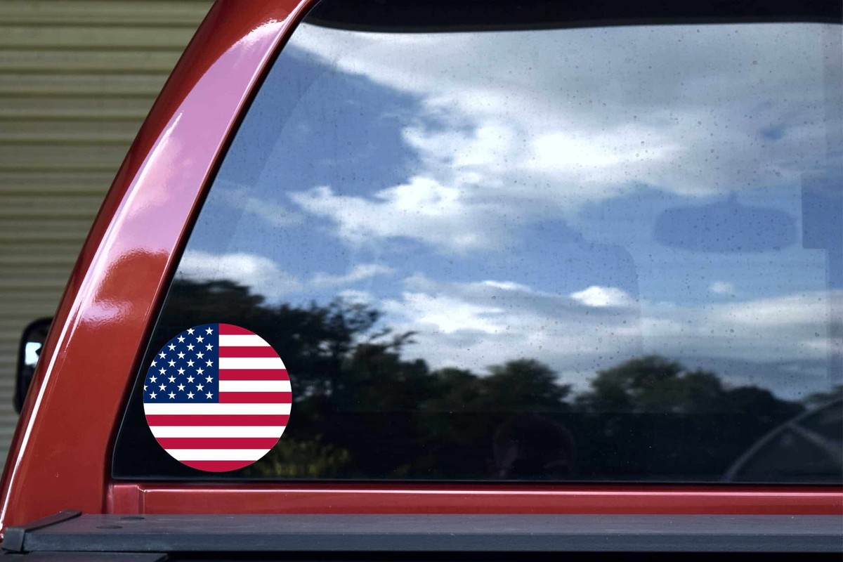 Flag Shaka Stickers Flag Shaka Vinyl Decal - 5 Inch Bumper Sticker For ...