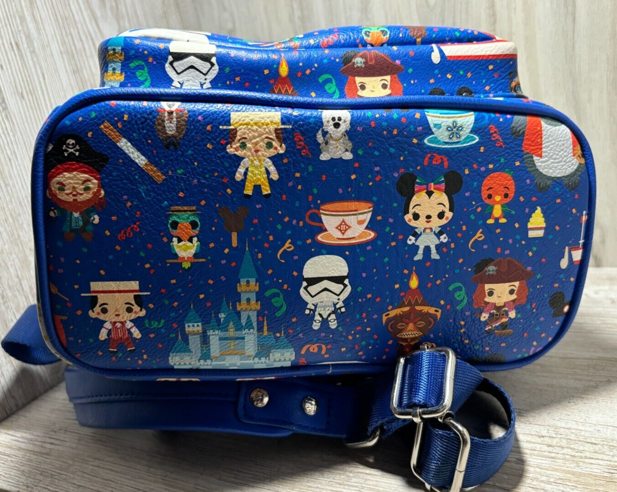 Disney Parks Chibi Loungefly Mini Backpack + Matching Ears Set – Limited Release Loungefly Disney100 Mickey & Friends All-Over Print  main image 3
