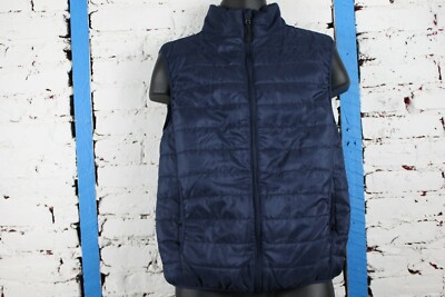 Northern explosion NXP Men s Full Zip Quilted Vest Sleeveless Navy Size S