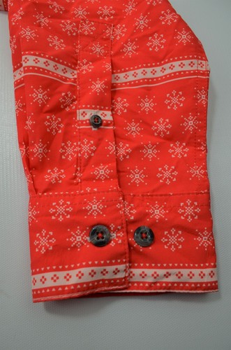 Magellan Outdoors Women's L Shirt Long Sleeves Button Front Snowflake Print Nwot - Picture 6 of 16