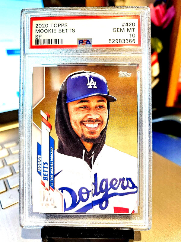 2020 MOOKIE BETTS TOPPS SP. SHORT PRINT #420 GEM MT 10 GEM  "MARCUS IS #1 "