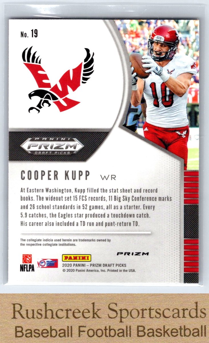 2020 Panini Prizm Draft Picks #19 Cooper Kupp Prizms Pink Pulsar - Main Image