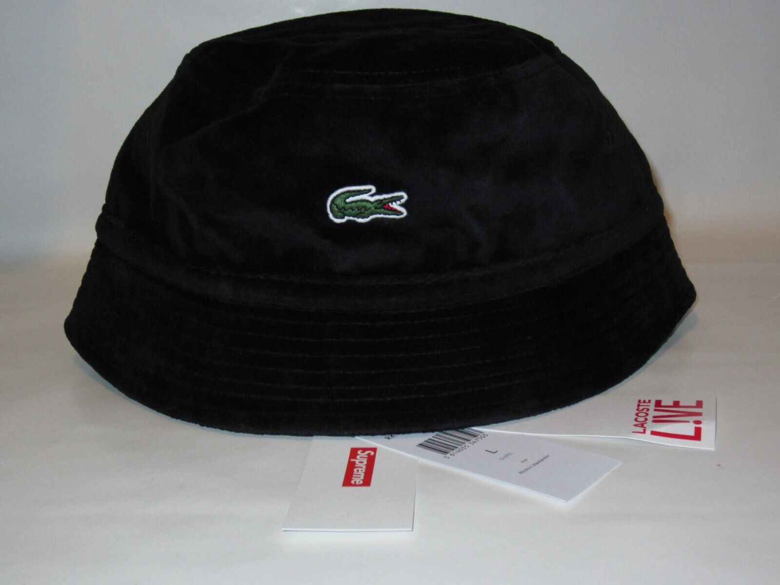 York x Lacoste Velour Crusher Hat BLACK Large NEW! S/S 2018 | eBay