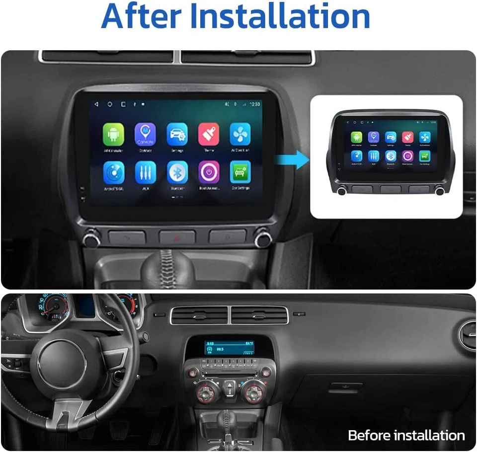 Android Apple Carplay Car GPS Navi  Radio Stereo For Chevrolet Camaro 2010-2015 Foto 3 de 4