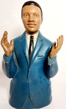 Childcraft Vintage Rubber hand Puppet - African American Man Lawyer Rare 1968