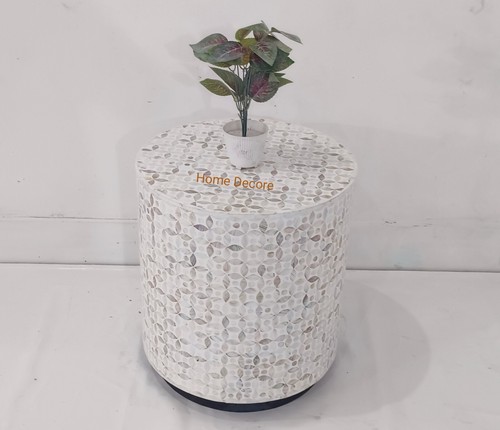 handmade bone inlay side table, mop inlay side table, bone inlay furniture, - Picture 8 of 8