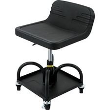 Vevor Rolling Garage Stool 300lbs Adjustable Mechanic Work Shop Seat Wcasters
