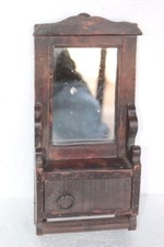Wooden Mirror Frame With Cupboard Handcarved Old Vintage Antique Wooden Mirror Frame With Cupboard Handcarved Old Vintage Antique