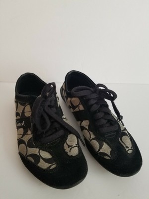black coach tennis shoes