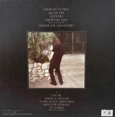 OZZY OSBOURNE ORDINARY MAN SIGNED VINYL ALBUM AUTOGRAPH BECKETT
