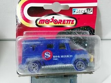 Majorette Bank Security In Blue wheels RARE On Blister