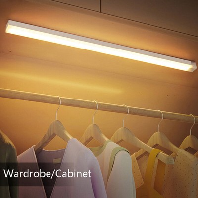 Motion Sensing Night Light LED Light Under Cabinet Light USB Rechargeable Lamp