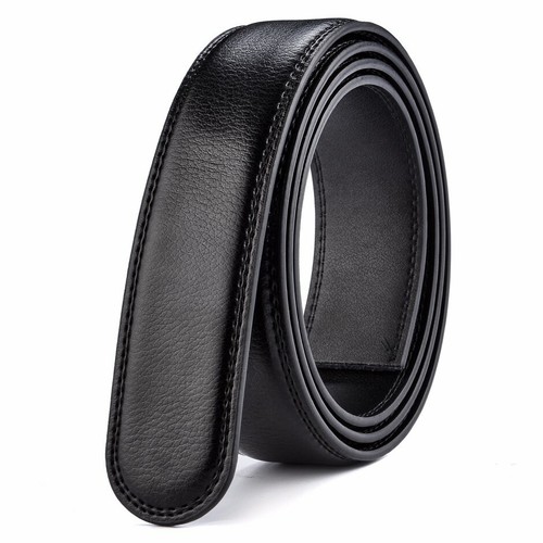 Herren Leder Gürtel Ratsche Automatik Schnalle von QHA Q57 schwarz - Bild 5 von 20