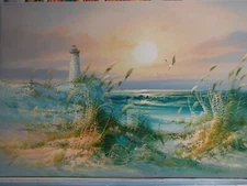 Light house Oil Paintining On Canvas 24x36