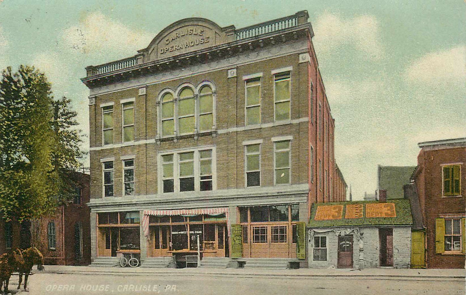 Postcard Pennsylvania Carlisle Opera House Divided 1910 eBay