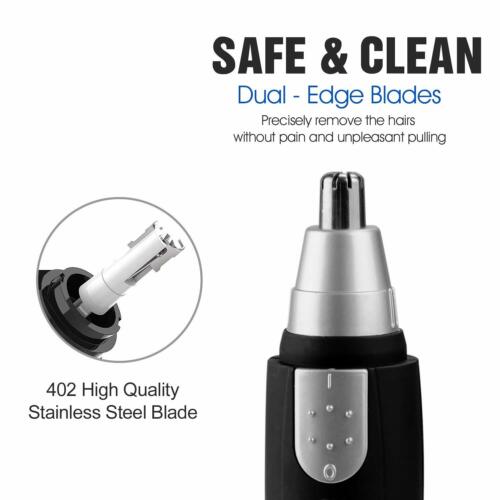 Tondeuse à cheveux nez oreille tondeuse à sourcils tondeuse électrique toiletteur nettoyant pour le visage États-Unis - Photo 7 sur 12