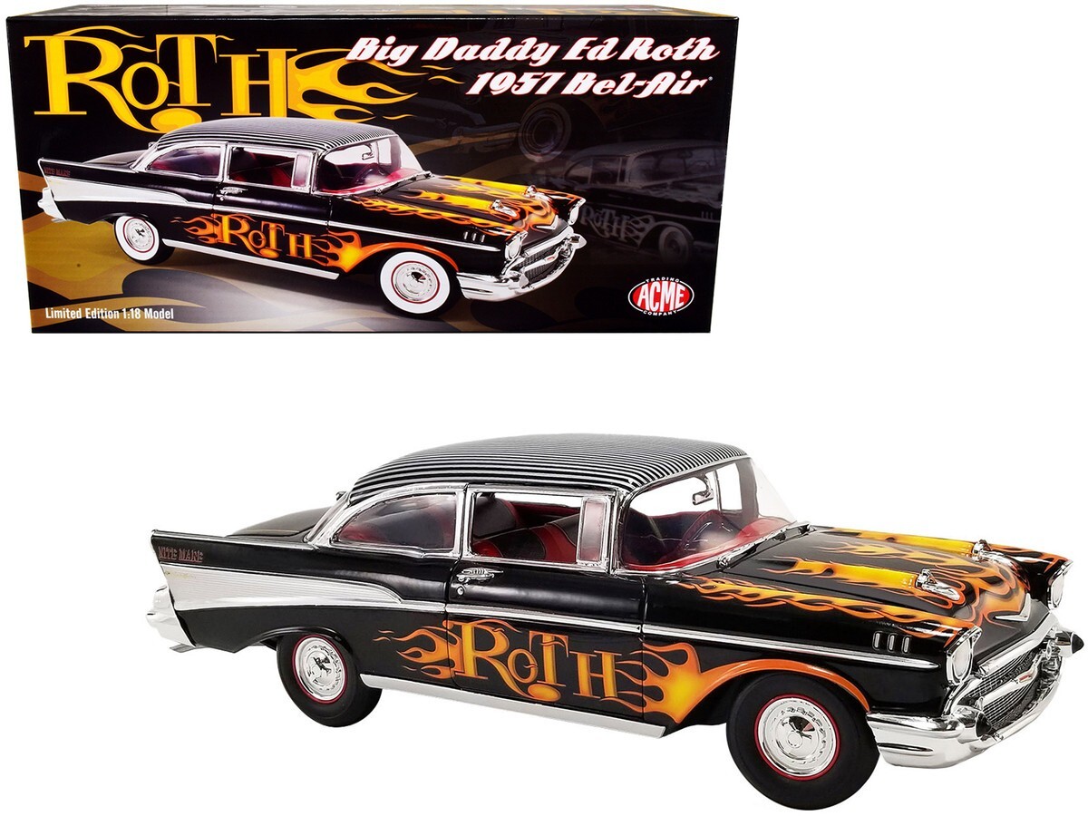 ACME 1/18 ミニカー ACME 1:18 Big Daddy Ed Roth 1957 Chevrolet Bel Air & Flames