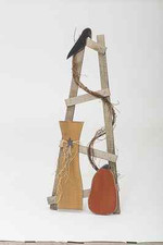 Fall Home Décor Autumn Ladder and Pumpkin- Amish Made in USA