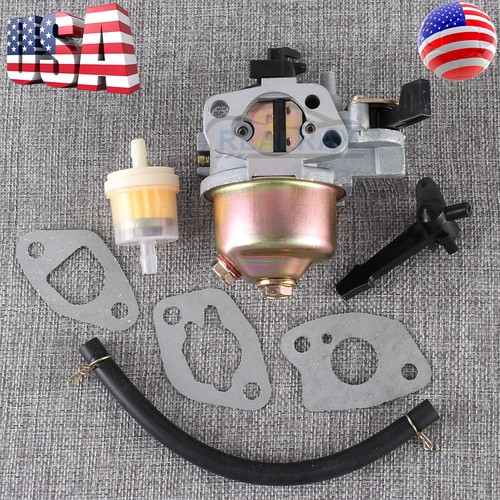Carburetor For Honda GX160 GX200 5.5HP 6.5HP - Replacement Carb W/ Fuel Pipe & Gasket