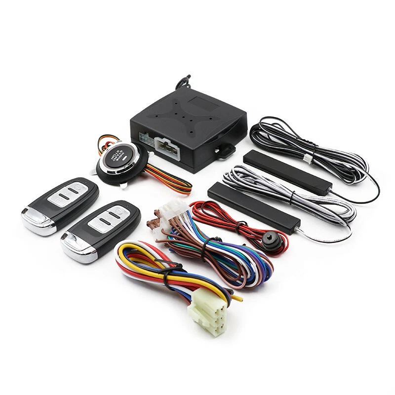 Car Remote Control Keyless Entry Start Alarm System Push Button Remote Starter - Image 2 of 4