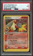 2003 Pokemon EX Ruby & Sapphire Blaziken Holo 3/109 PSA 7 on eBay
