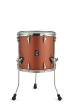 Sonor SQ1 16x15" Satin Copper Brown Floor Tom Drum w/Legs WorldShip Auth Dealer