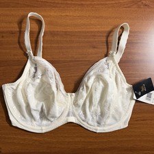 NWT Wacoal 34G Lifted in Luxury Lace 855433 Ivory Bra 124511