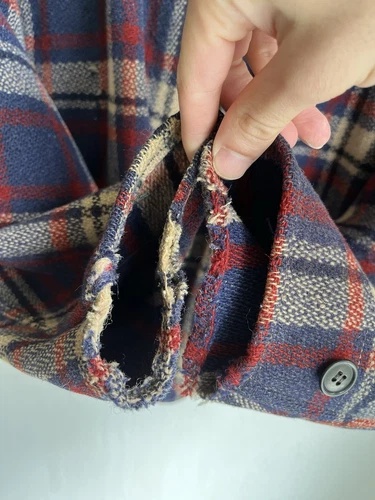 1940s Vintage WW2 Sportclad Plaid Cinch-Back Short Wool Jacket Antique Workwear - Picture 13 of 24
