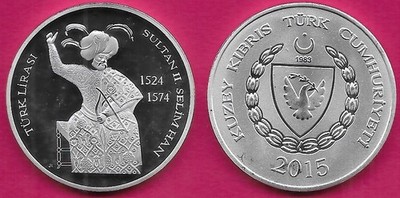 MEDAL TURKEY TURKISH LIRA 2015 BU SULTAN II SELIMHAN.THE SULTAN OF THE OTTOMAN E