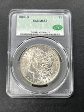 1883-O $1 Morgan Silver Dollar CAC MS 65 | GEM Brilliant Uncirculated UNC