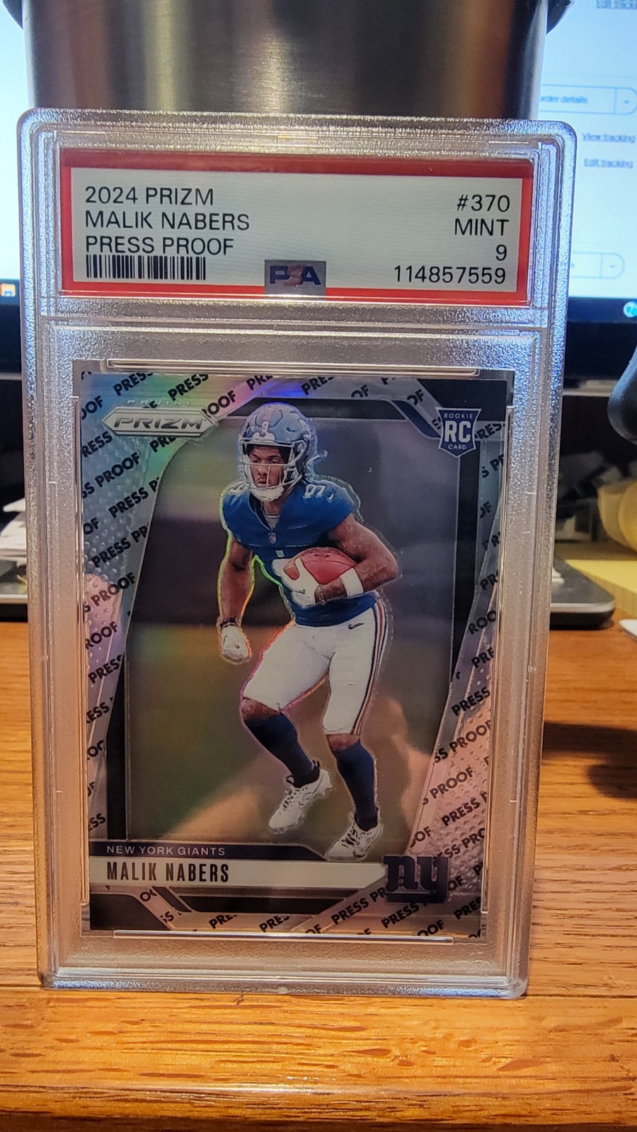 🔥2024 Panini Prizm - Rookies Malik Nabers #370 Press Proof Prizm POP 2 RARE🔥