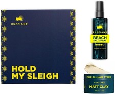 Ruffians Hold My Sleigh Hair Styling Kit (Sea Salt Texture Spray 50ml+Matt Clay