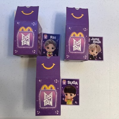 McDonald's Tinytan x BTS 2025 Happy Meal Toys Throwback RM/Suga/Jung Kook