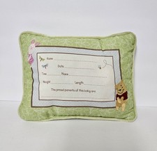 Disney Winnie The Pooh Sunny Day Newborn Keepsake Pillow No Writing Clean No Tag