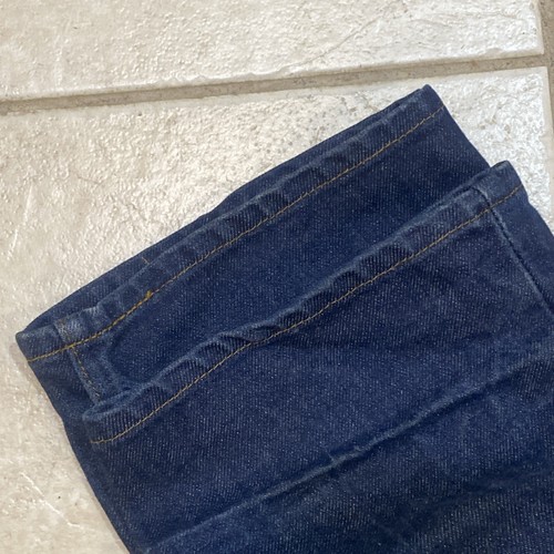 Vintage 70s Levi's Orange Tab 519 Relaxed Straight Dark Denim Jeans 36x33 USA F5 - Picture 12 of 14
