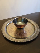 Oneida Silver Plated Chip And Dip Tray